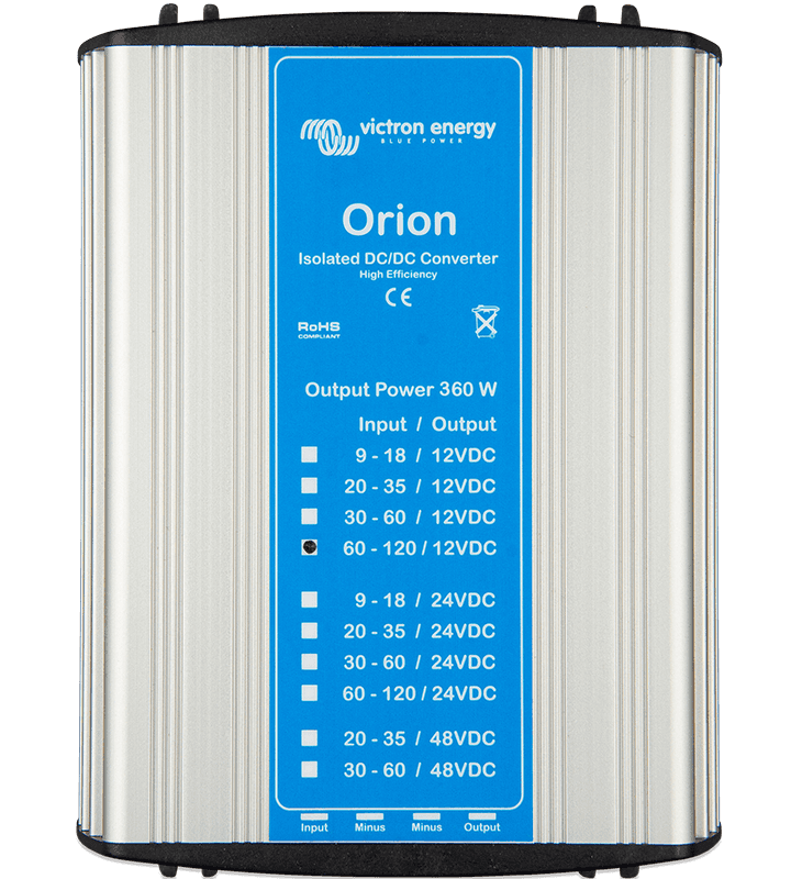 Orion DC-DC Geïsoleerde Omvormers, 360W en speciale uitvoeringen