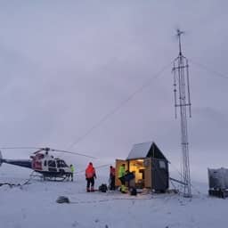 Telecommast op een afgelegen locatie