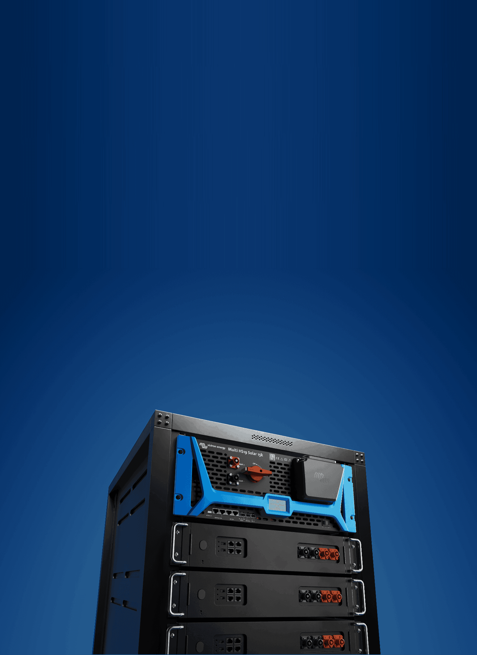 Hoogspanningstechnologie. Victron-ecosysteem.
