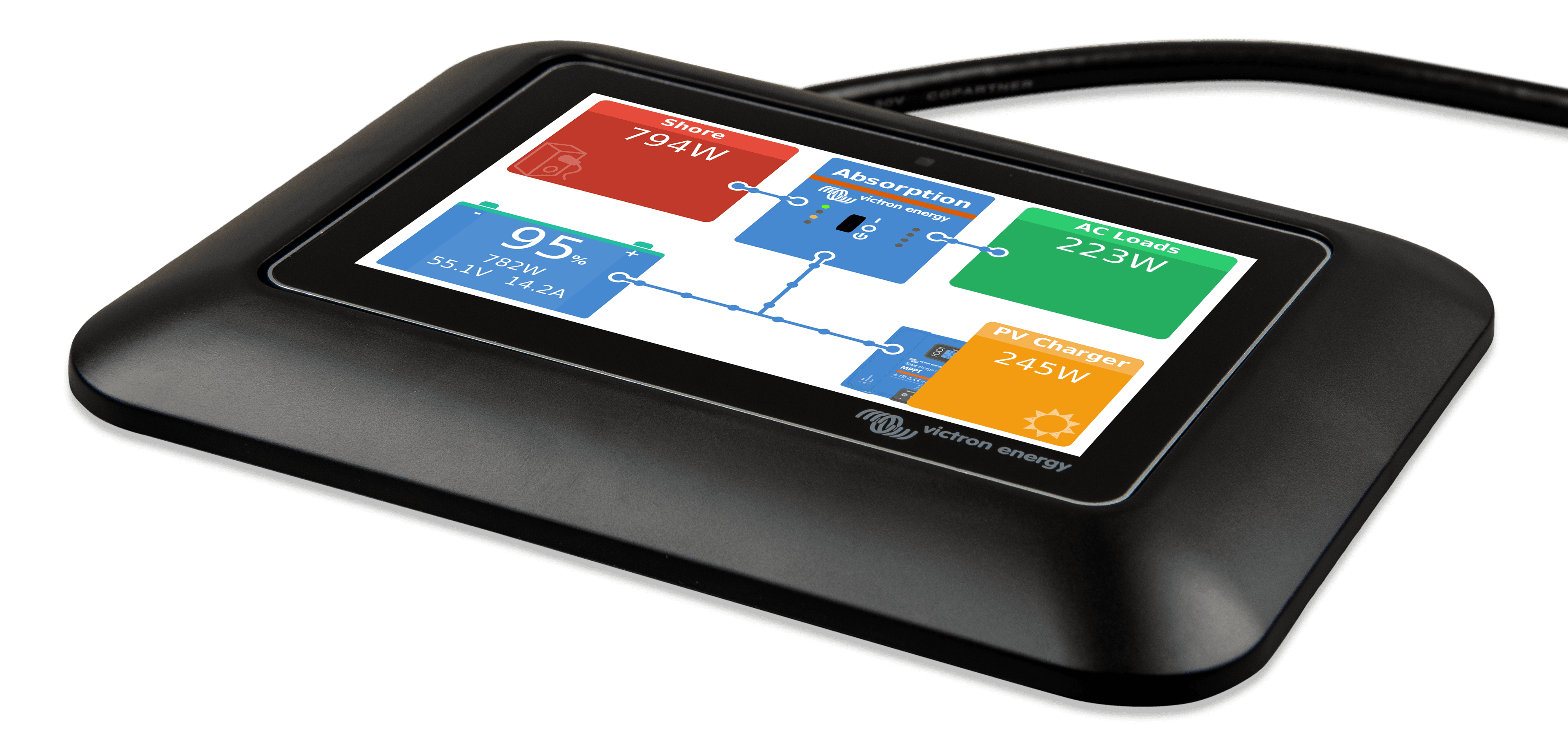 GX Touch adapter for CCGX cut-out (left)nw thumbnail