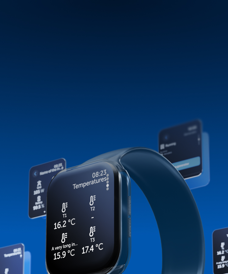 Bewaak uw systeem vanaf uw horloge